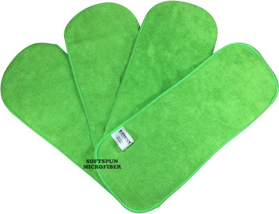 

SOFTSPUN Microfiber (4 LAYER) Baby Diaper Insert Pads, Green
