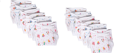 

Baby Joy Hosiery Printed Thick Cloth Diaper/Langot Cushioned Padded (0-3 Months, Multicolor