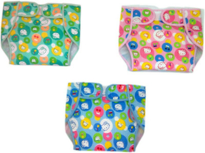 

Chinmay Kids REUSABLE COTTON DIAPERS, Multicolor