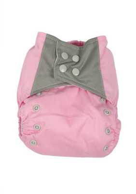 

Offspring Cloth Diaper With Insert For Babies, Grey;pink;white