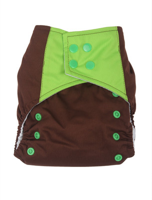 

Offspring Cloth Diaper With Insert, Brown