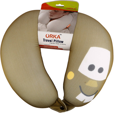 

ORKA Cars Brown Digital Printed U Neck Pillow(Multicolor)