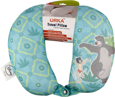 

ORKA Jungle Book Mogli Digital Printed U Neck Pillow(Multicolor)