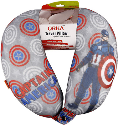 

ORKA Captain America Digital Printed U Neck Pillow(Multicolor)