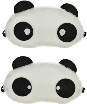 Jonty Round Water Panda Travel Sleep Cover Blindfold (Pack of 2) Eye Shade(Multicolor)
