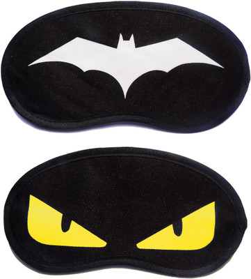 

Jonty WhiteBat-YellowEye Cartoon Travel Sleeping Eye Cover Blindfold (Pack of 2) Eye Shade(Multicolor)