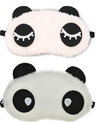 

Jenna Eyelashes Water Drop Panda Travel Sleep Cover Blindfold (Pack of 2)(2 g)
