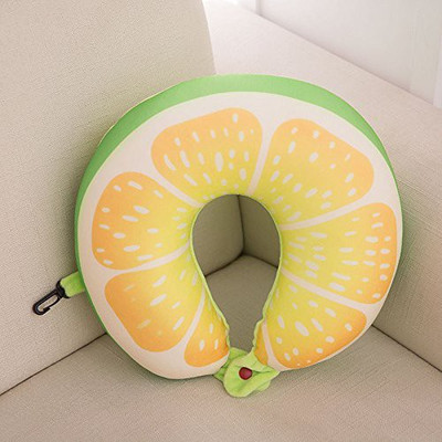 

AllExtreme U Shape Fruit Design Soft Beads Cervical Cushion Neck Pillow(Sleeping, Driving, Flights and Work(Green))