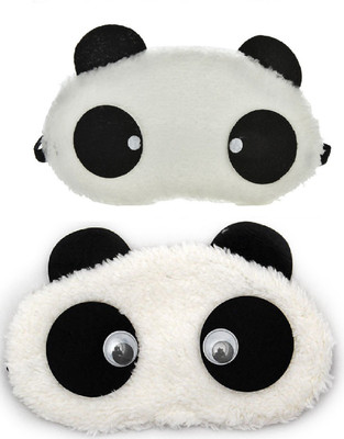 

Jenna Round Eyes Panda Travel Sleep Cover Blindfold (Pack of 2)(2 g)