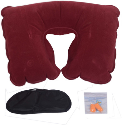 

Styler Travel Pillow Neck Pillow & Eye Shade(Maroon)