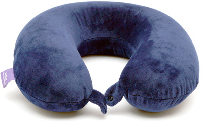 

VIAGGI Memory Foam Travel Neck Pillow(Navy Blue)