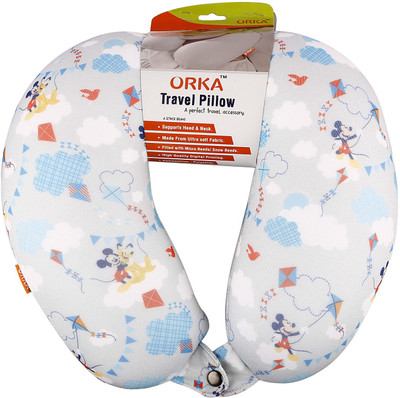 

ORKA Mickey Playing Digital Printed U Neck Pillow(Multicolor)
