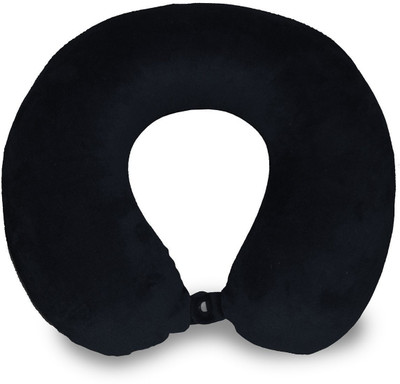 

AllExtreme U Shaped Micro beads Pain Relief Pillow For Neck Pillow(Office, Flight Fashion Look Memory Foam Neck Head Support Travel Pillow(Black))