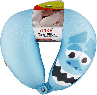 

ORKA Cars Blue Digital Printed U Neck Pillow(Multicolor)