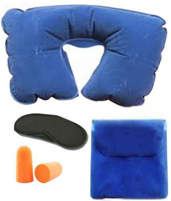 

Etheco pillow set Neck Pillow & Eye Shade(Blue)