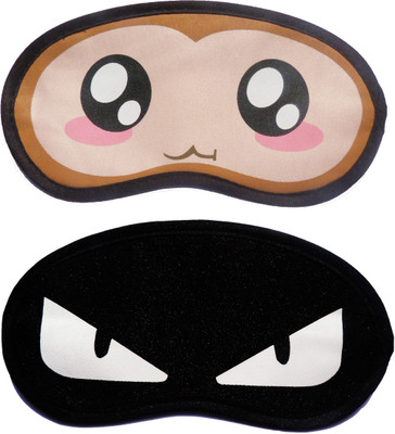 

Jenna BigEye-WhiteEye Cartoon Travel Sleeping Eye Cover Blindfold (Pack of 2)(2 g)