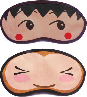 

Jenna RedDot-WinkEye Cartoon Travel Sleeping Eye Cover Blindfold (Pack of 2)(2 g)