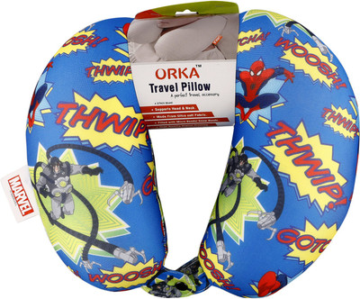 

ORKA Spiderman Comic Digital Printed U Neck Pillow(Multicolor)