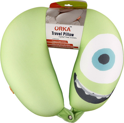 

ORKA Cars Green Digital Printed U Neck Pillow(Multicolor)