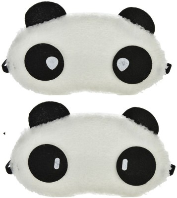 Jonty Cylinder Water Panda Travel Sleep Cover Blindfold (Pack of 2) Eye Shade(Multicolor)