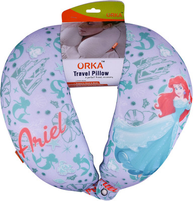 

ORKA Ariel Princess Digital Printed U Neck Pillow(Multicolor)