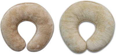 Desirica Soft Foam Travel 9 Neck Pillow(Brown)
