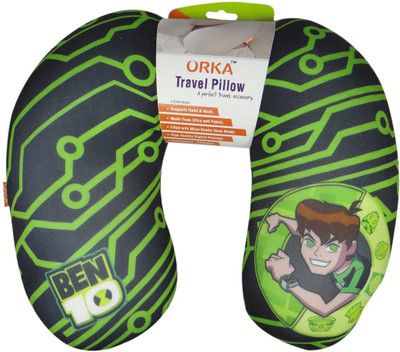 ORKA Ben10 Uneck Neck Pillow(Green)