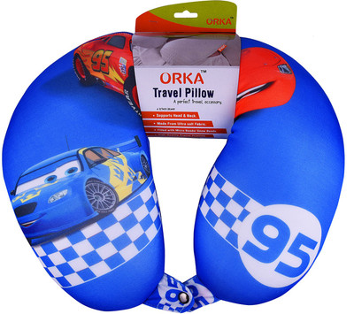 

ORKA Cars Digital Printed U Neck Pillow(Multicolor)