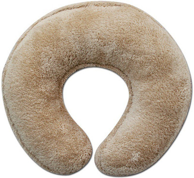 

Desirica Super Soft & Comfortable Neck Pillow Neck Pillow(Light Brown), Beige