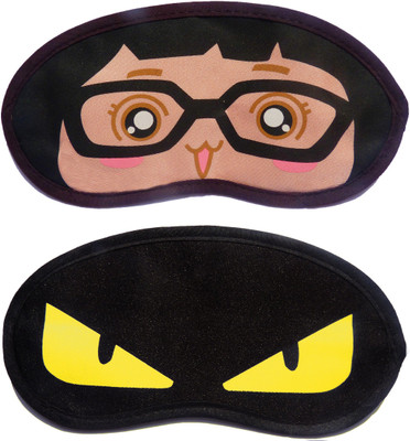 

Jonty GirlSpecs-YellowEye Cartoon Travel Sleeping Eye Cover Blindfold (Pack of 2) Eye Shade(Multicolor)