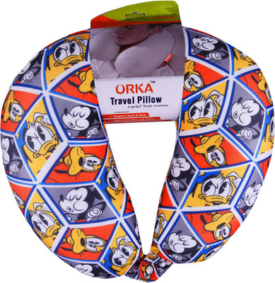 

ORKA Mickey & Donald Digital Printed U Neck Pillow(Multicolor)