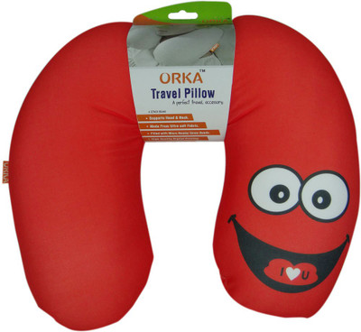 

ORKA Red Smile Neck Pillow(Multicolor)
