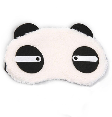 

Jonty Straight Panda Travel Sleep Cover Blindfold Eye Shade(White)