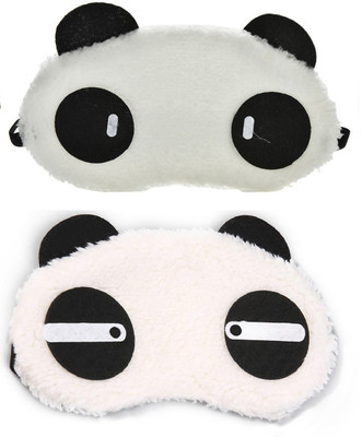 

Jenna Straight Cylinder Panda Travel Sleep Cover Blindfold (Pack of 2)(2 g)