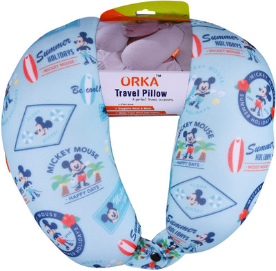 

ORKA Mickey Happy Days Digital Printed U Neck Pillow(Multicolor)