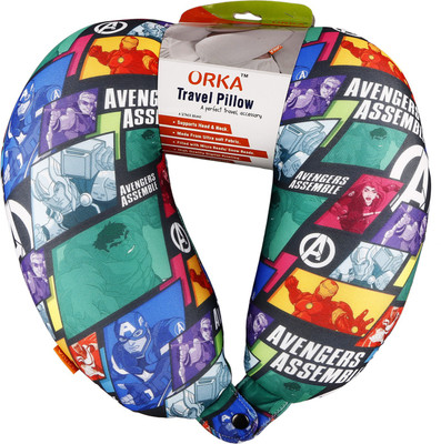 

ORKA Avengers Comic Digital Printed U Neck Pillow(Multicolor)