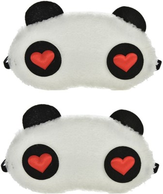 Jonty RH Panda Travel Sleep Cover Blindfold (Pack of 2) Eye Shade(Multicolor)