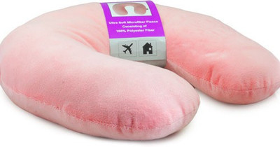 

VIAGGI Feather Soft Microfibre Neck Pillow(Light Pink)