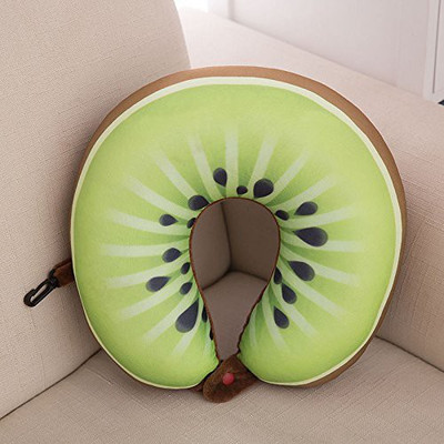 

AllExtreme U Shape Fruit Design Soft Beads Cervical Cushion Neck Pillow(Sleeping, Driving, Flights and Work(Lime))