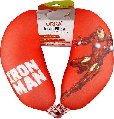 

ORKA Iron Man Digital Printed U Neck Pillow(Multicolor)