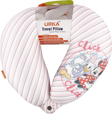 

ORKA Minnie & Daisy Click Digital Printed U Neck Pillow(Multicolor)