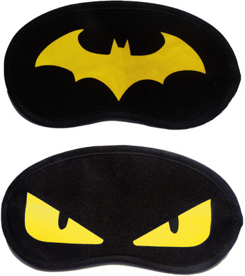 

Jonty YellowBat-YellowEye Cartoon Travel Sleeping Eye Cover Blindfold (Pack of 2) Eye Shade(Multicolor)