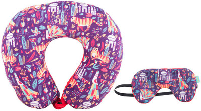 

Chumbak 8904218058704 Neck Pillow & Eye Shade(Purple)