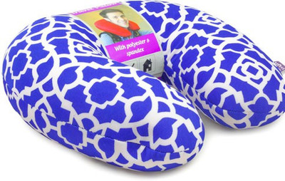 

VIAGGI Microbead Travel Neck Pillow(Trellis Blue)