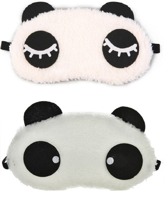 

Jenna Eyelashes Round Panda Travel Sleep Cover Blindfold (Pack of 2)(2 g)