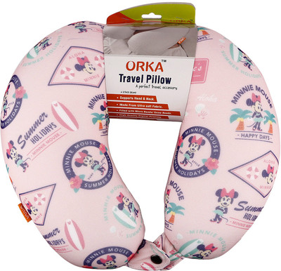 

ORKA Minnie Mouse Digital Printed U Neck Pillow(Multicolor)