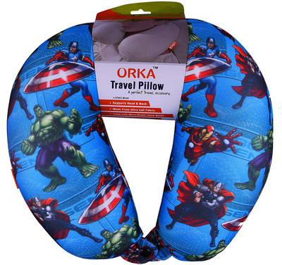 

ORKA Avengers Charecters Digital Printed U Neck Pillow(Multicolor)