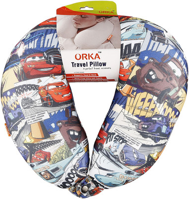 

ORKA Pixar Cars Comic Digital Printed U Neck Pillow(Multicolor)
