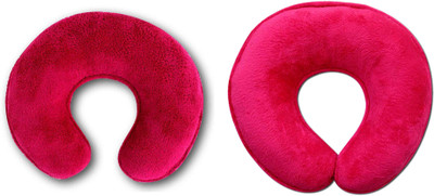 

Desirica Soft Foam Travel 8 Neck Pillow(Red, Pink), Pink;red