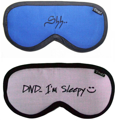 

Drake Sleeping Mask Combo Eye Shade(Blue, Pink), Baby pink;royal blue